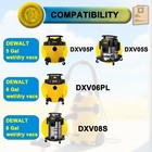 6 Pack Dxva19-4104 Vac Bags For Dewalt 5-8 Gallon Wet dry Vacuums Model  Dxv0   