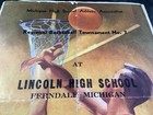 Mi High School Athletic Assn 1947    Lincoln Hs Regional Basketball Program