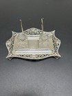 Sterling Silver Table Top Double Inkwell William Hutton   Sons Ltd 1924