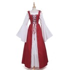 Women Vintage Medieval Renaissance Dress Cosplay Costume Princess Gothic Dress