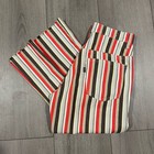 Vtg 70s Levi s For Gals Big E Sta Prest Striped Pants Bell Bottom 26x29 Disco
