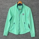 Zero Restriction Womens Green Full Zip Golf Jacket S Trump National Bedminster