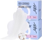 Organic Cotton Cover Sanitary Napkins Pads Women Daily Use With Wings  Unscented