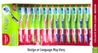 Colgate Extra Clean Toothbrush   Medium Full Head Plaque-lift Bristles  12 Pack