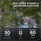 Greenworks 24v 8 Inch Cordless Pole Saw 3-piece Shaft With 2ah Battery   Charger