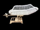 Antique Detecto Baby Scale 16 Oz Cast Iron Wicker Basket Nursery Infant Scale
