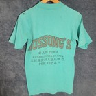 Vintage Hussong Cantina Shirt Men Small Green Hi Cru Stedman Ensenada Distressed