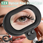12x Magnifying Floor Lamp  2 In 1 Lighted Magnifier Glass With Light For Workben