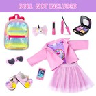 Zntwei American 18 Inch Doll Makeup Accessories And Clothes Sunglasses Phone    