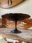 Vintage Wm A Rogers Silver Plated Footed Pedestal Candy Dish Compote Patina