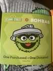 2 Pair Bombas Sesame Street Oscar The Grouch Big Bird Youth Midweight Crew Socks