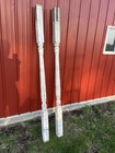 Antique Chippy White Turned Wooden Porch Posts 83    By 3 1 2    Square
