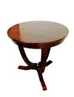 Vintage Round Mahogany Pedestal Table