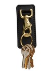 Genuine Leather Key Ring Holder With Steel Belt Clip     Comfort-backed Highrid   