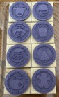 Stampin  Up  Deer Friends - Christmas Set Of 8 Wood Mounted Rubber Stamps  used 