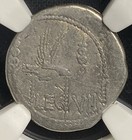 Marc Antony 32-31 Bc  Roman Empire Leg Vii Cleopatra Legion Denarius Coin Ngc F