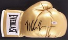 Mike Tyson Signed Framed Everlast Gold Boxing Glove Display Psa Dna Hof