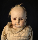 Antique Ernst Heubach Shoulderhead Doll W leather Kid Body