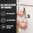 Mrbrew Beer Tap Handle  Upgraded Faucet Handle 304 1 Count  Silver