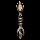 Shiva Vajra Dorje Quartz Crystal 12  Thunderbolt Healing Buddhist Ritual Weapon