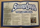 Snoop Doggy Dogg Vintage Rare 2000 Fold Open Promo Trade Ad Poster For Last 