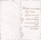 Wild Roses  Ferns  Best Wishes  Die Cut Christmas Card  Tuck Circa 1900