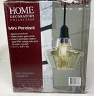     home Decorators 1-light Pendant With Amber Plated Glass Shade And Vintage Bulb