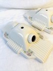  2   Vintage Porcelier Porcelain 2-bulb Ceiling Light Fixtures Flowers Hard Wire
