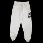 2 Pair Nike Big Kid Fleece Joggers Size Ym  White And Grey  Nwot