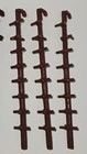 7 Vintage Marx Fort Apache Reddish N Dark Brown Stockade Scaling Pole Ladders