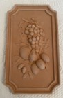 Pair Vintage Italian Terracotta Fruit Wall Plaques