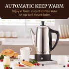 12-cup Coffee Percolator  Dishwasher Safe Stainless-steel Filter  Lid   Tube    
