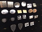 Vintage Lot Of 11 Cufflink  Goldtone silvertone  Unique Designs    