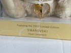 Steiff Swarovski Jewels Teddy Bear New 669873 Mohair Rose Peach Vintage Nib