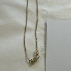 14 Kt Yellow Gold   Box Link   Anklet 