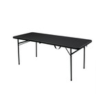 Mainstays 6  Rectangle Centerfold Folding Table  Black