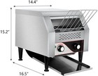 2 2kw Commercial Electric Conveyor Toaster Restaurant Bread Bagel 110v Buffet