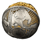 Bull And Bear Spherical 2 Oz Silver Coin  5 Samoa 2022