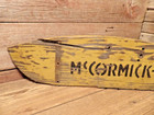 Vintage Antique Mccormick- Deering Hay Swath Wood Board Farm Country Advertising