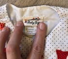 Vintage Baby Togs Dress 18 Months Embroidered Red Tulips