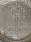 Large Islamic Moroccan Middle Eastern Hammered Brass Round Tray 27 5    Diameter 