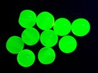 Vintage Vaseline Glass Beads 14mm Czech Smooth Round Uranium Glass 10pcs