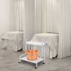 White Indoor Beauty Salon Nail Foot Bath Spa Portable Trolley Cart With 4 Wheels