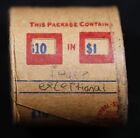 Circulated Peace Exceptional  1 - 10 Coin Shotgun Roll     Woolworth woolco
