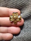 Vintage Gold Tone Girl Scout Pin Crest