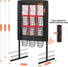9 Hole Pitching Net Pitching Target Pitchers Net Baseball Trainer With Actual To