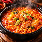 Samyang Buldak Hot Chicken Soup Ramen 145g X 4 Packs Korean Spicy Instant Noodle