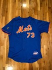 Robert Carson Majestic Game Used Worn New York Mets Jersey 50 Wright 2012