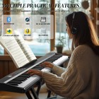 Glarry Fold 88-key Digital Piano Semi-weighted Electronic Keyboard With Stand