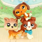 3lot pcs Lps Wolf  2141 Dachshund  675 Red Collie  1542 Collecton Cute Kids Gift